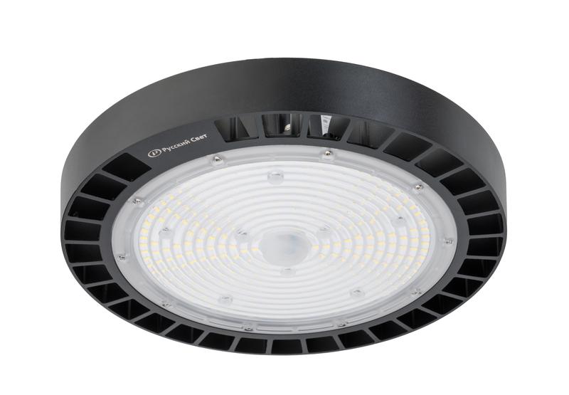 Светильник светодиодный ДСП IB 11 S 150W M 840 BK 298х298х112мм 150Вт 4000К IP65 подвес черн. High Bay Русский Свет 16091123171